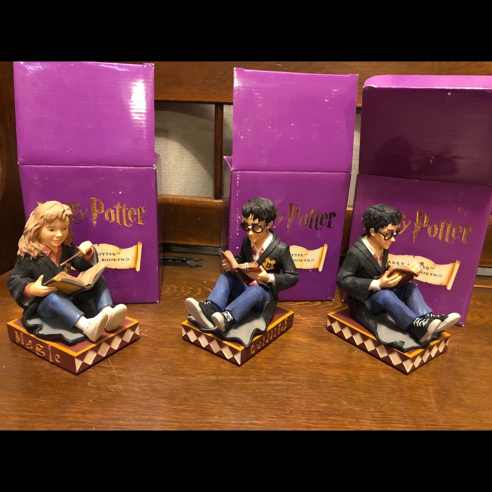Harry Potter set of 3 bookends
